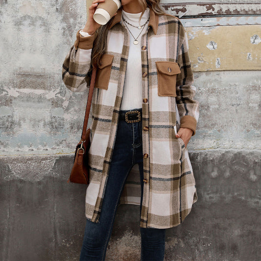 Plaid Elegance Winterjas 